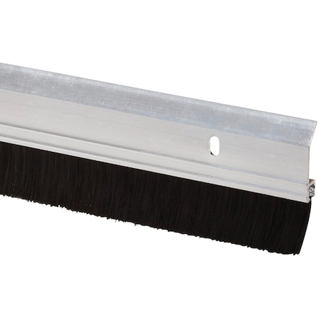 All-Source 2 In. W. x 36 In. L. Silver Aluminum Premium Brush Door Sweep SB36DI
